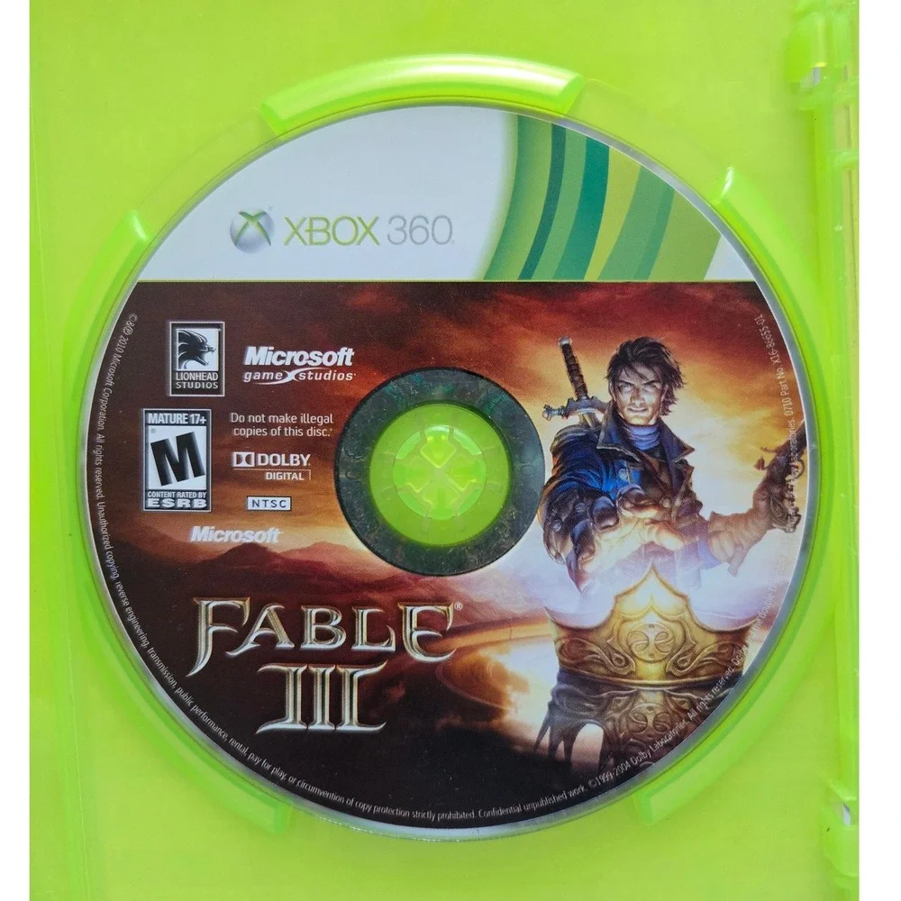 Fable III 3 - Microsoft Xbox 360 - Complete CIB W/ Manual‎ Tested & Working